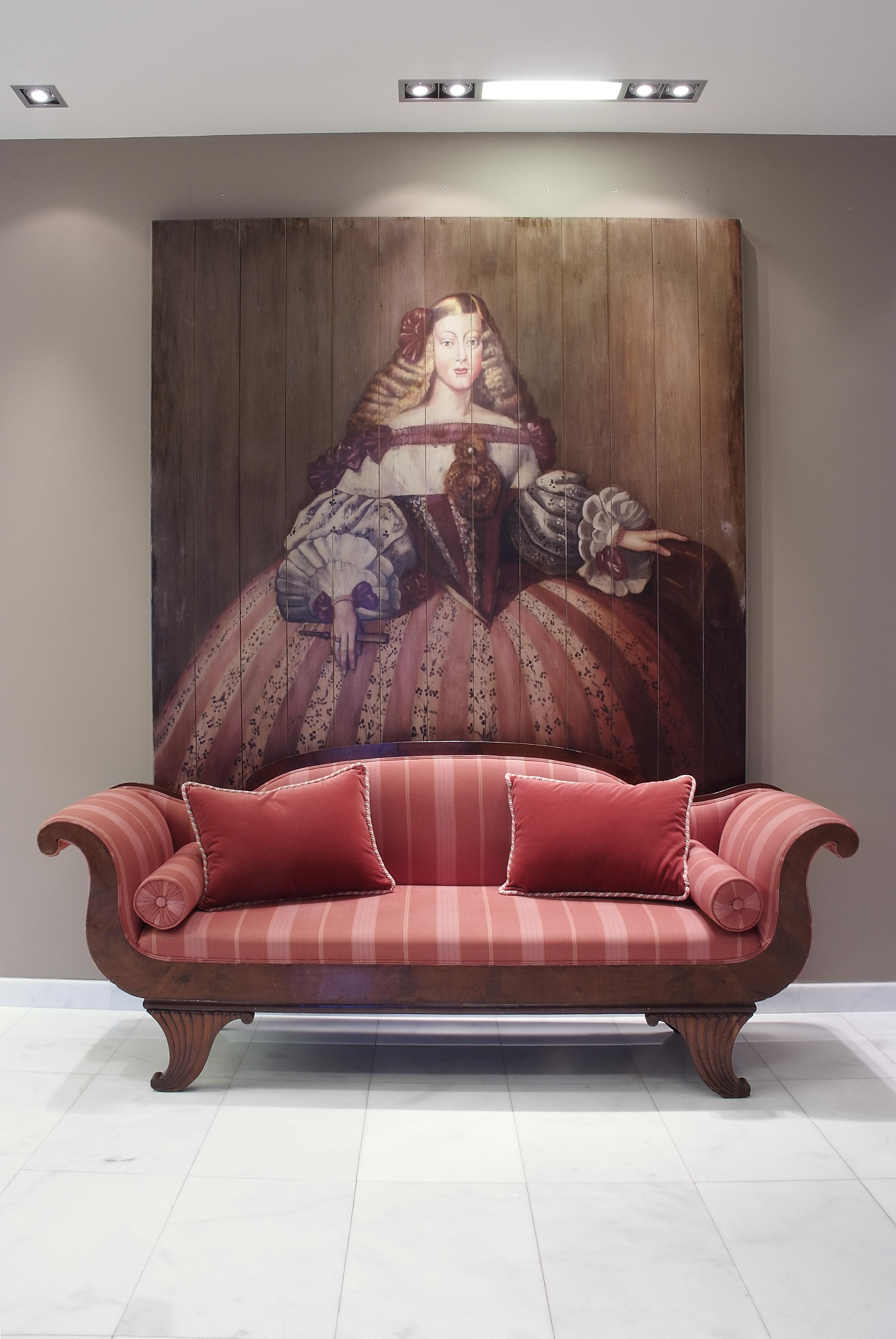 珍珠大酒店 潘普洛纳 外观 照片 The 1960s sofa in the hotel lobby